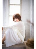 ポイントパーマでイメチェン！ゆるふわショートスタイル