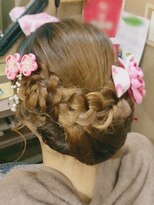 ヘナ ヘアサロン 花々 シニオンポイントフラワー