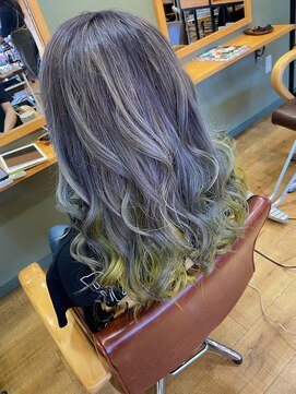 ヘアーコレット(hair Colet) シルバーイエローハイライト