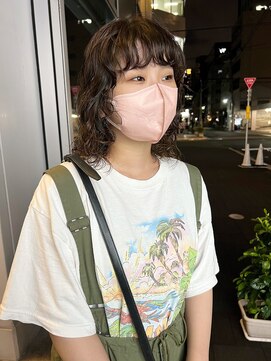 カフ(CAF) CAF松本【スタイリング簡単ランダムウェーブのウルフパーマ】