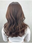 ロングレイヤー_チェリーブラウンフェミニンロング_ba397591