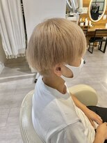 サロンドジョー(salon de joe) 【TAKUYA】ケアブリーチハイトーンミルクティーベージュ