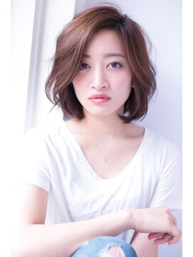 ヘアーアンドファッションシオミエイチ (hair＆fashion shiomi H) 【shiomi H】大人のかき上げフェアリーボブ