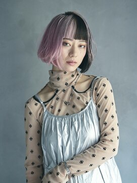 エアー 青山(AIR) ハイトーンカラーデザインカラーペールピンクミニボブ