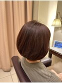 まとまるボブ×暖色艶カラー×イノアカラー