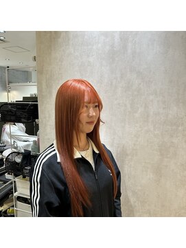 フィゼル あべのルシアス店(Aujua fizelle) 映えオレンジカラー　＊佐藤　空