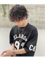 スパイラルパーマ×ウルフカット