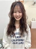 20代30代40代パーマミディアムロングレイヤーカットブリーチなし