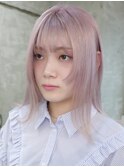 ペールピンクピンクベージュベージュケアブリーチ　渋谷　佐藤