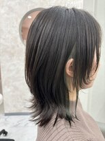 リノ 金山(Rino)&nbsp;デザインカラー/レイヤーカット/ウェットヘア/オリーブベージュ