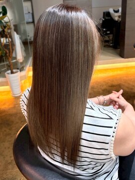 カミラボ(KAMI LABO) ミルクティーアッシュベージュ ストレート ダブルカラー