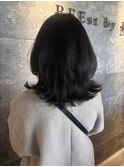 レイヤーくびれボブ