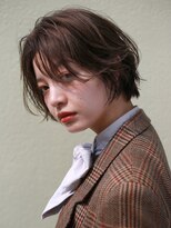 アンドスタイル(&style)&nbsp;セミディカールシアーカラー姫カット耳かけショートボブ大人女子