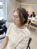 ルオーブ(L'aube)&nbsp;前下がりボブ×フェイスフレーミングカラー