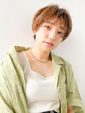 ヴェルダ 池袋店(verda) 丸みshort×オレンジカラー◎Yamamoto