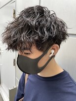 ネオリーブアイム 横浜西口店(Neolive aim)&nbsp;横浜★スパイラルパーマミディアムマッシュの無造作前髪