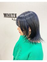 アンダーバーホワイト 阪神西宮店(_WHITE)&nbsp;ブルーブラック　デザインカラー
