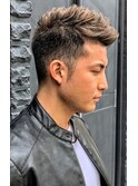 アッシュグレージュツーブロックショート　n1.20