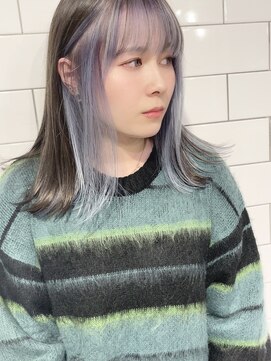 シアー(sheer) 《sheer/大黒》#インナーカラー#ペールブルー