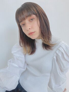 ルービック 高槻(Rubik's) 小顔ウルフインナーカラーレイヤーボブ20代30代40代