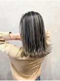バレイヤージュ×ケアブリーチ×外ハネ×外国人風