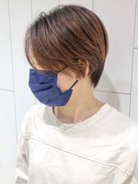 アイティー バイ アルバム 中野店(IT by ALBUM)&nbsp;テラコッタオレンジ_外ハネボブセクションカラー_ba372021