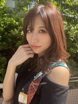 ディフィー 渋谷(defi) 20代30代40代大人可愛い くすみカラー ミディアムレイヤー