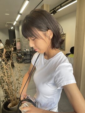 サンド 表参道(sand) ショートボブパーマ20代30代40代イヤリングカラー大人可愛い