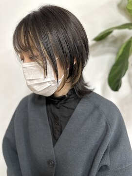 アヴァンス 北花田店(AVANCE) ＊ウルフ/ミディ/ブルーブラック