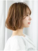 ハイライトカラー髪質改善ゆるふわくびれボブi古河20代30代40代