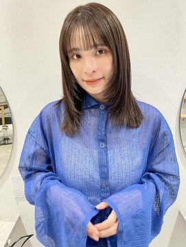 ラミエバイメルト 下北沢(lamie by melt) 顔まわりレイヤーナチュラルブラウン透明感ニュアンスカラー