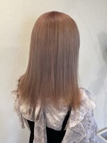 カラースタンド(COLOR STAND) ピンクベージュダブルカラーインナーカラーブリーチ