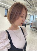 ショートスタイル透明感ベージュ