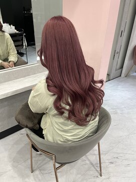 ジーナ 名駅(XENA.) 《karen》ピンクブラウン/ピンクベージュ/暖色/韓国ヘア/ピンク