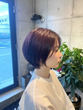 コヌン 福島店(Konun.) 艶のあるヘアスタイル ショート/ボブ/福島駅 アイロンなし