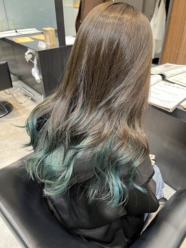 アヴァンス アリオ鳳店(AVANCE) オリーブグレージュ×ターコイズブルー