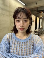 ソルトウォーター(SALT WATER) レイヤーカット/ブラウン/韓国ヘアー/ブリーチ/恵比寿