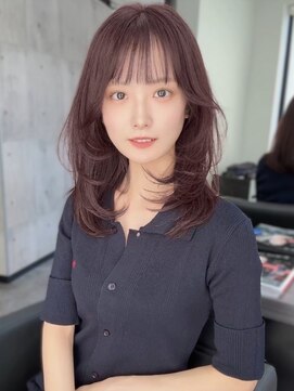 スターズ 川越店(STARS) チェリーブラウン レイヤーカット 顔周りカット 顔周りレイヤー