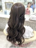 ハーフツイン/参列ヘア/二次会ヘア/ヘアアレンジ/鎌倉