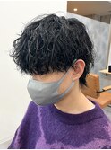 シャドウパーマメンズカットスパイラルパーマツイスパ波巻き