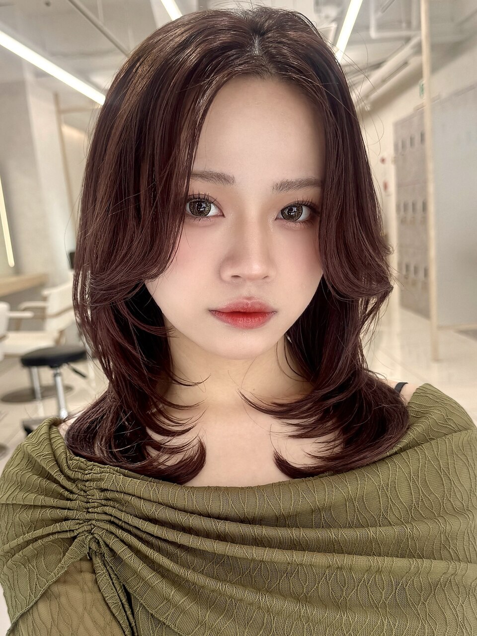 カット＋カラー+1stepトリートメント【三鷹/顔周り/レイヤーカット/韓国】