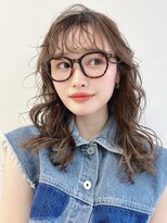 ホスタ 大阪梅田店(fosta)&nbsp;ベージュブリーチカラーショートボブレイヤーミディアムアレンジ