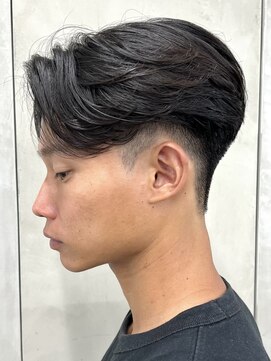 ニコ トウキョウ 渋谷(nico TOKYO) メンズセンターパートニュアンスパーマ毛流れ縮毛矯正刈り上げ