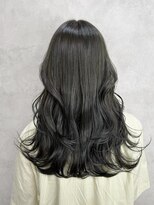 ルノン(LUNON) ハイライトカラーくびれヘアアプリコットオレンジ