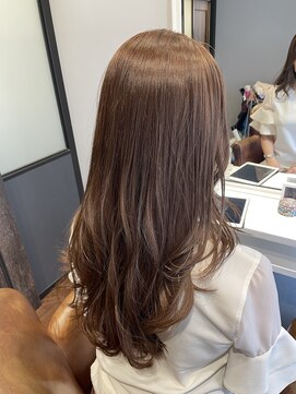 ミラレスカ 栄(MIRA RESCA) レイヤースモーキーピンクベージュ　二股