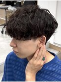 新潟シャドウパーマ波巻きパーマッシュ緩めスパイラルパーマ30代