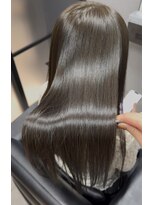 ルナス 福岡天神(LUNAS) 【安定の色味】髪質改善カラー × Olive greige