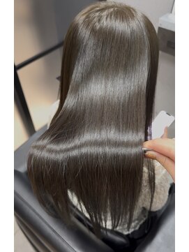 ルナス 福岡天神(LUNAS) 【安定の色味】髪質改善カラー × Olive greige