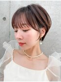 ショート/ショートボブ/顔周り/縮毛矯正/小顔/立川