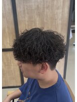 メンズギフト(men's GIFT)&nbsp;波巻きパーマメンズ刈り上げツーブロックマッシュショート